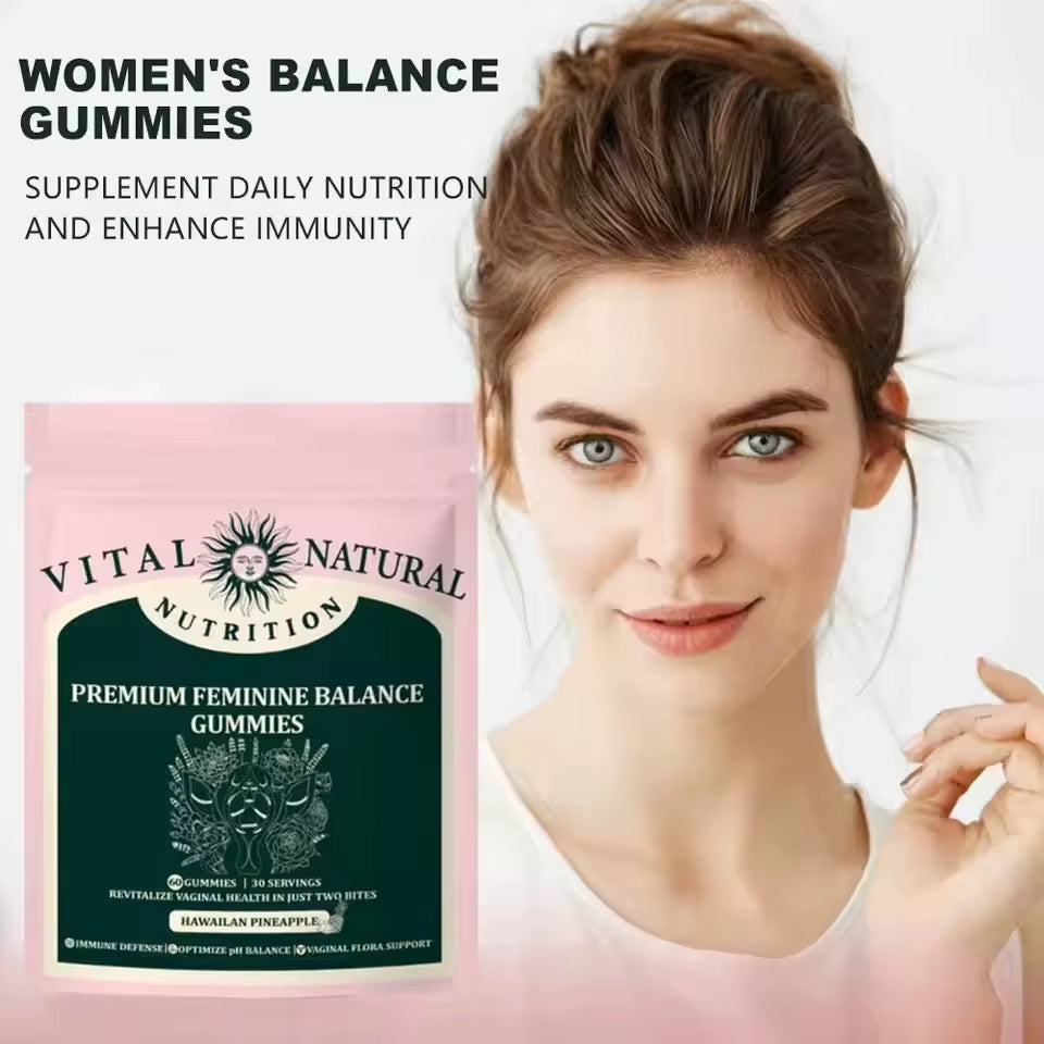 Premium Feminine Balance Gummies for Women'S Wellness 60 Gummies